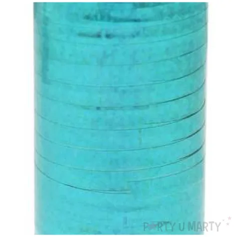 wstazka do balonow holograficzna niebieska jasna godan 5 mm 92 m