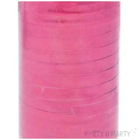 wstazka do balonow holograficzna rozowa jasna godan 5 mm 92 m