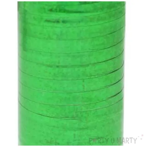 wstazka do balonow holograficzna zielona godan 5 mm 92 m