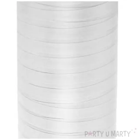 wstazka do balonow lustrzana biala godan 5 mm 92 m