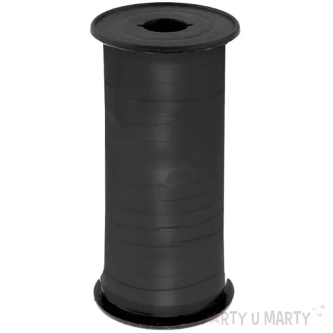 wstazka do balonow lustrzana czarna godan 5 mm 92 m