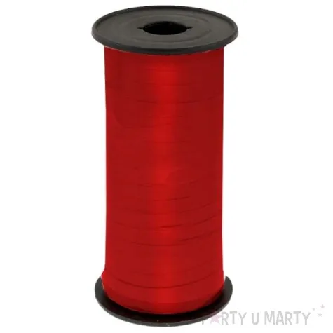 wstazka do balonow lustrzana czerwona godan 5 mm 92 m