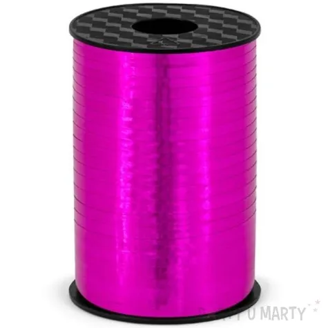 wstazka do balonow metalic rozowa ciemna 0 5 cm x 225 m