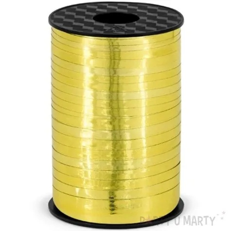 wstazka do balonow metalic zlota 0 5 cm x 225 m