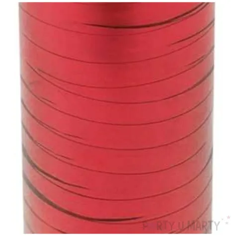 wstazka do balonow metaliczna czerwona godan 5 mm 92 m