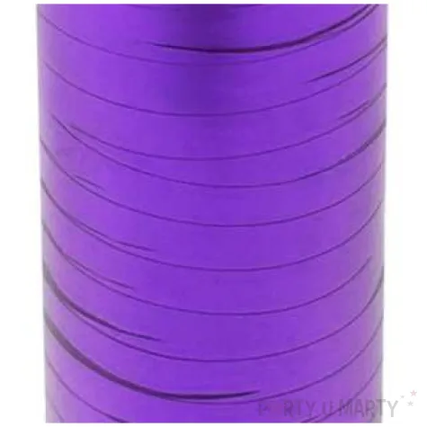 wstazka do balonow metaliczna fioletowa jasna godan 5 mm 92 m