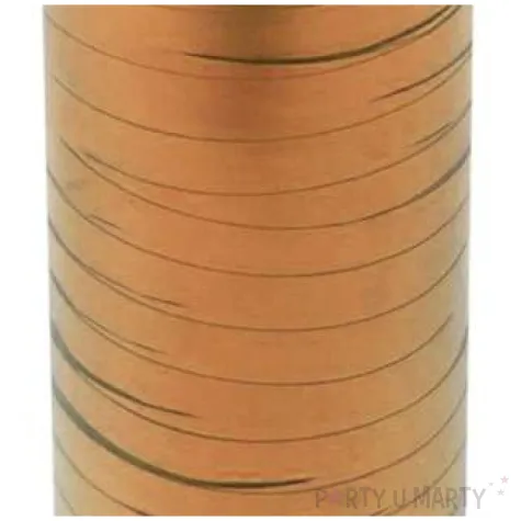 wstazka do balonow metaliczna rozowe zloto godan 5 mm 92 m