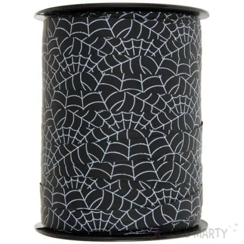 wstazka do balonow pajeczyna bolduc czarna santex 10 mm 50 m