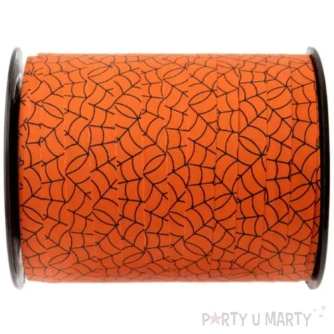 wstazka do balonow pajeczyna bolduc pomaranczowa santex 10 mm 50 m