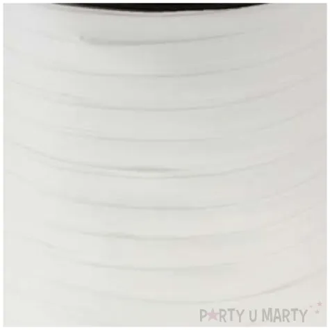 wstazka do balonow pastelowa biala godan 5 mm 458 m