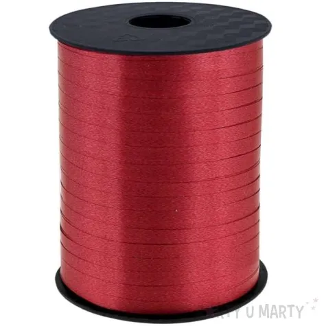 wstazka do balonow pastelowa bordowa godan 5 mm 458 m