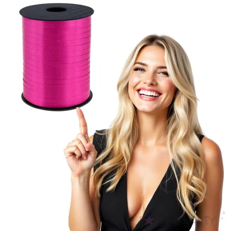 wstazka do balonow pastelowa fuksja godan 5 mm 458 m