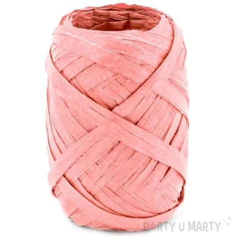 wstazka do balonow rafia brzoskwiniowa partydeco 5 mm 10 m
