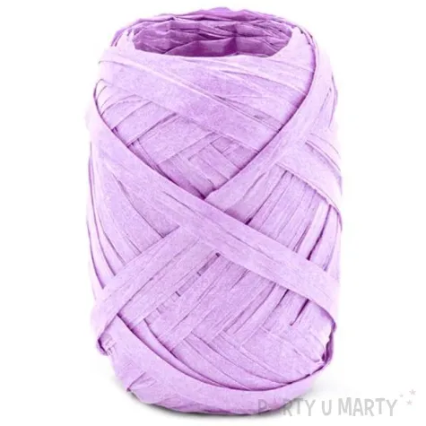 wstazka do balonow rafia liliowa partydeco 5 mm 10 m