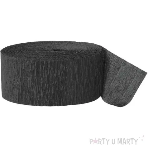 wstazka krepina classic czarna unique 24 6 cm