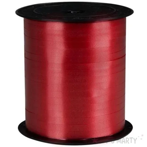 wstazka pastelowa waska 0 5cm x 250m czerwona