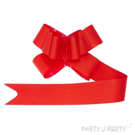 wstazka sciagana classic 5 cm partydeco czerwona 10 szt