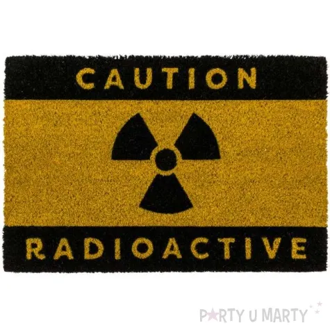 wycieraczka caution radioactive czarno zolta ootb 60 x 40 cm
