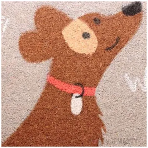 wycieraczka piesek wlokno kokosowe puckator 72 x 45 cm