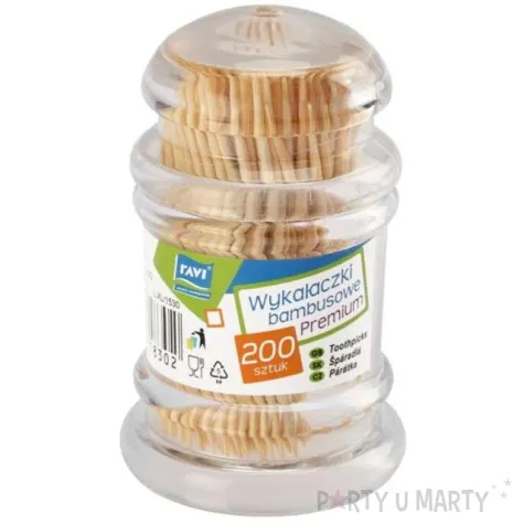 wykalaczki premium bambusowe ravi 6 5 cm 200 szt