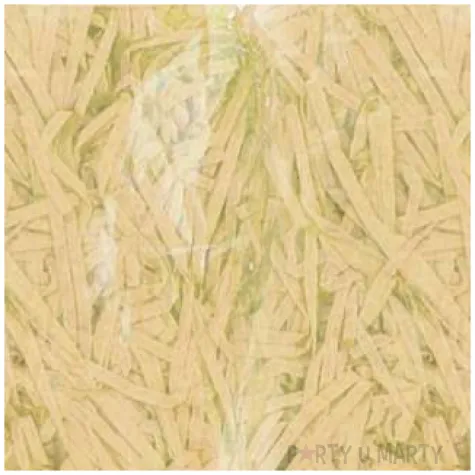 wypelniacz ozdobny wiorki papierowe dekoracja do prezentu bukietu kremowy godan 30g