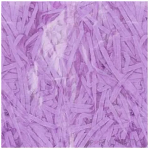 wypelniacz ozdobny wiorki papierowe dekoracja do prezentu bukietu lawendowy godan 30g