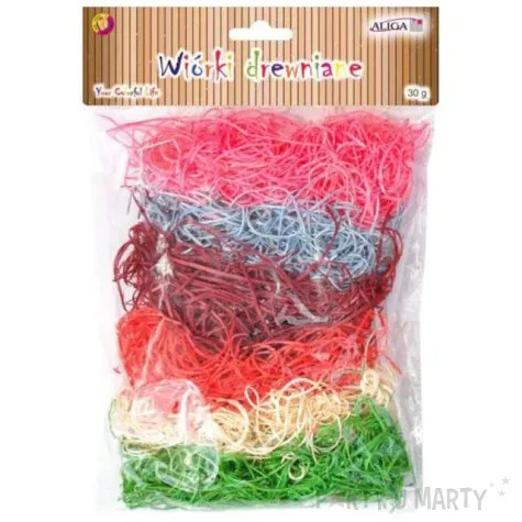 wypelniacz wiorki drewniane teczowe aliga 30g