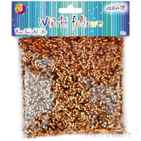 wypelniacz wiorki foliowe miedziany aliga 15g