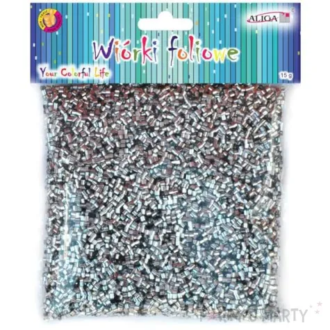 wypelniacz wiorki foliowe srebrny aliga 15g