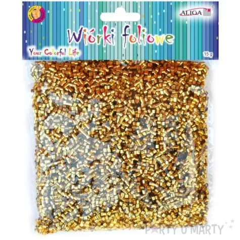 wypelniacz wiorki foliowe zloty aliga 15g