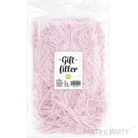 wypelniacz wiorki papierowe rozowy jasny partypal 50g