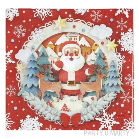 xx 20 santa napkins 16 5x16 5 cm