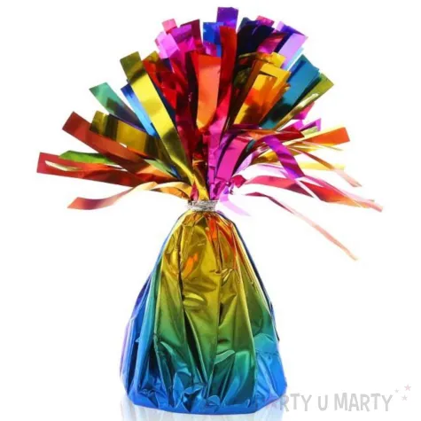 xx bac ciezarek foliowy do balonow z helem teczowy 145 g 1 szt