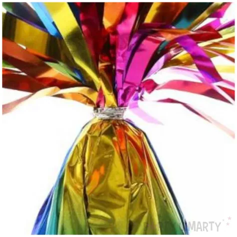 xx bac ciezarek foliowy do balonow z helem teczowy 145 g 1 szt