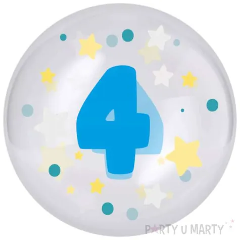 xx balon 45 cm cyfra 4 niebieski