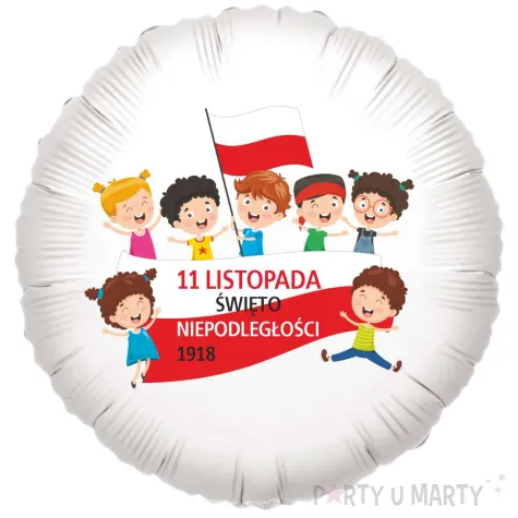 xx balon bialy 11 listopad dzieci