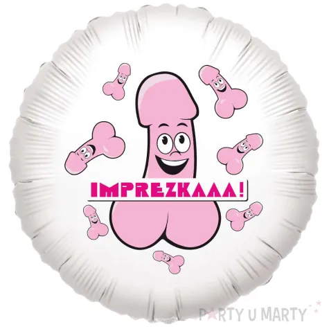 xx balon bialy peniski imprezkaaa