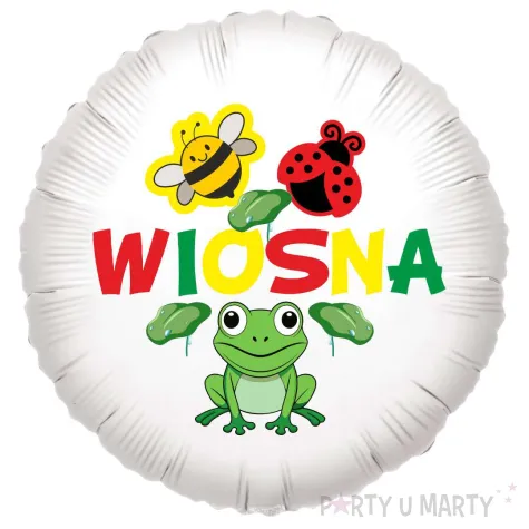 xx balon bialy wiosna kum kum