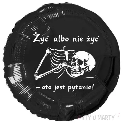 xx balon czarny halloween zyc albo nie zyc