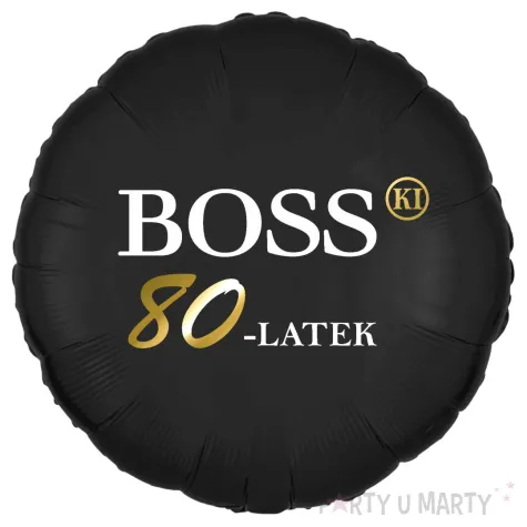 xx balon fol bosski 80 latek czarny