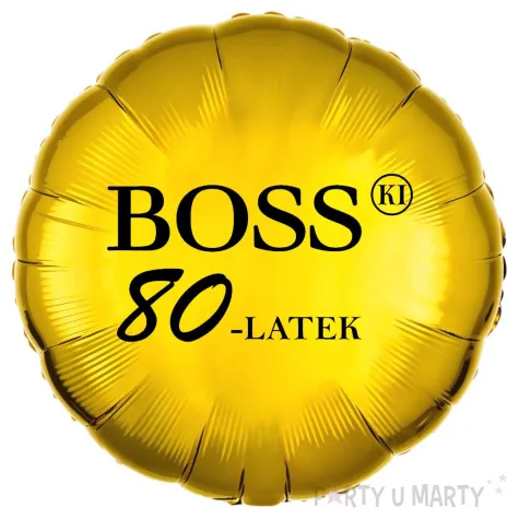 xx balon fol bosski 80 latek zloty