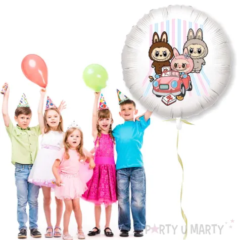 xx balon fol labubu z autkiem