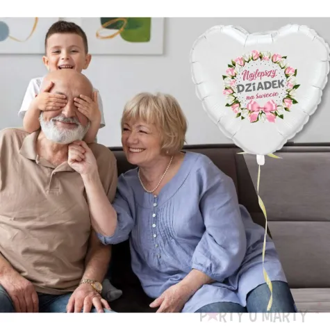 xx balon fol serce najlepszy dziadek