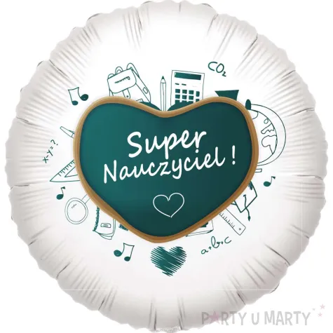 xx balon fol super nauczyciel tablica