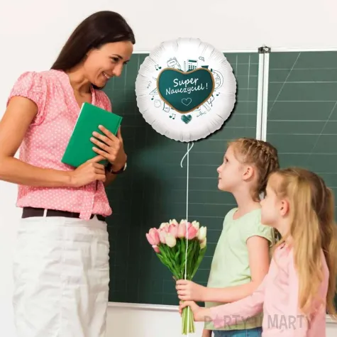 xx balon fol super nauczyciel tablica