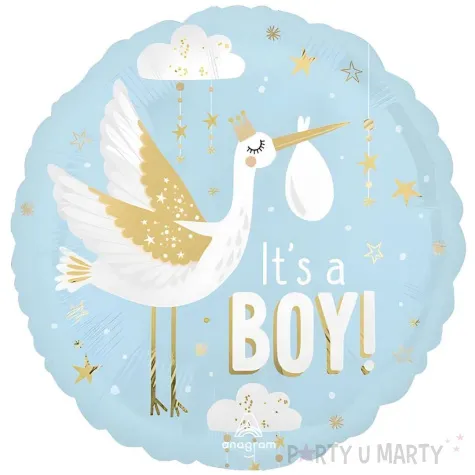 xx balon foliowy 18 cir special delivery baby boy