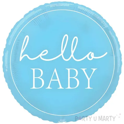 xx balon foliowy 18 hello baby blue