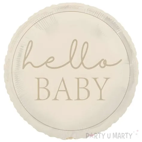 xx balon foliowy 18 hello baby neutralny