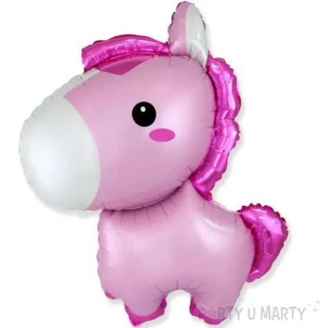 xx balon foliowy 24 fx konik rozowy pakowany