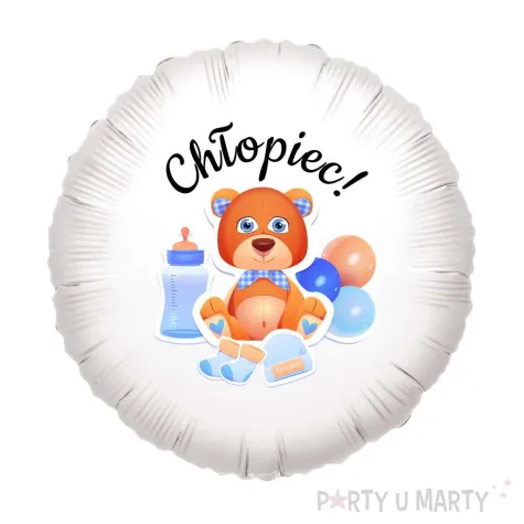xx balon foliowy baby boy chlopiec